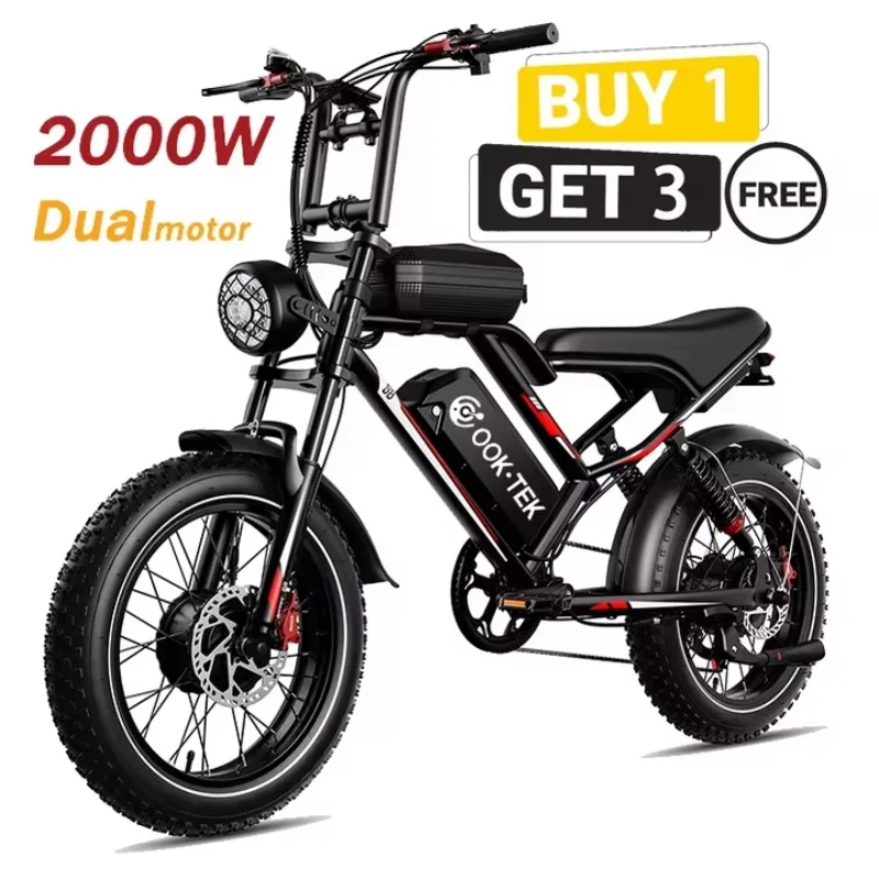 STLF Brushless Dual-motor Electric Bike, Electric Bike 20-inch Wide Tires, Top Speed 19 MPH Electric Bike
STLF Brushless Dual-motor Electric Bike, Electric Bike 20-inch Wide Tires, Top Speed 19 MPH Electric Bike