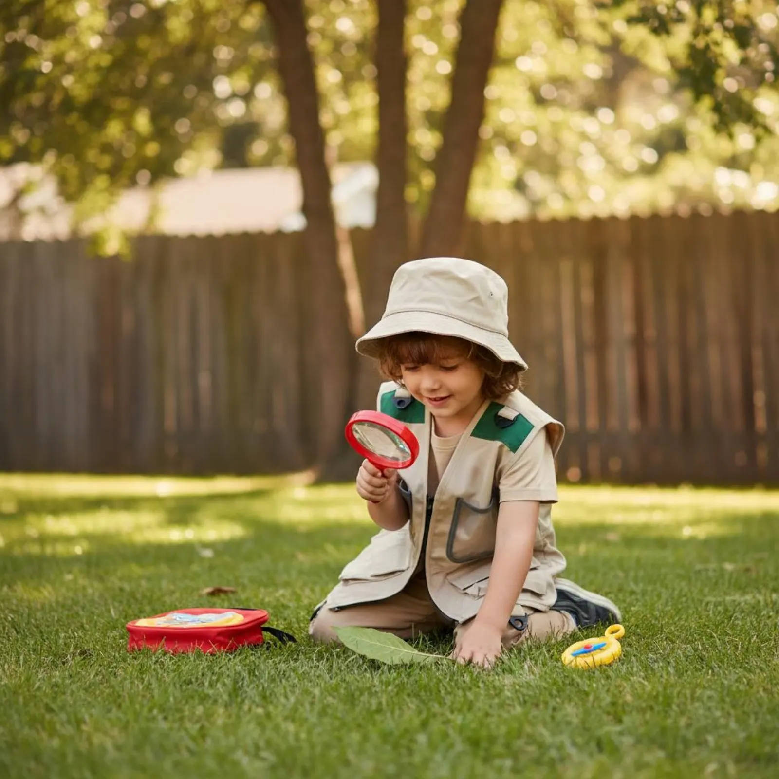 2 Pieces Kids Wilderness Seeker Vest and Hat Set Multi-Pocket Design Children's Wilderness Exploration Exploration Outfit Vest
2 Pieces Kids Wilderness Seeker Vest and Hat Set Multi-Pocket Design Children's Wilderness Exploration Exploration Outfit Vest