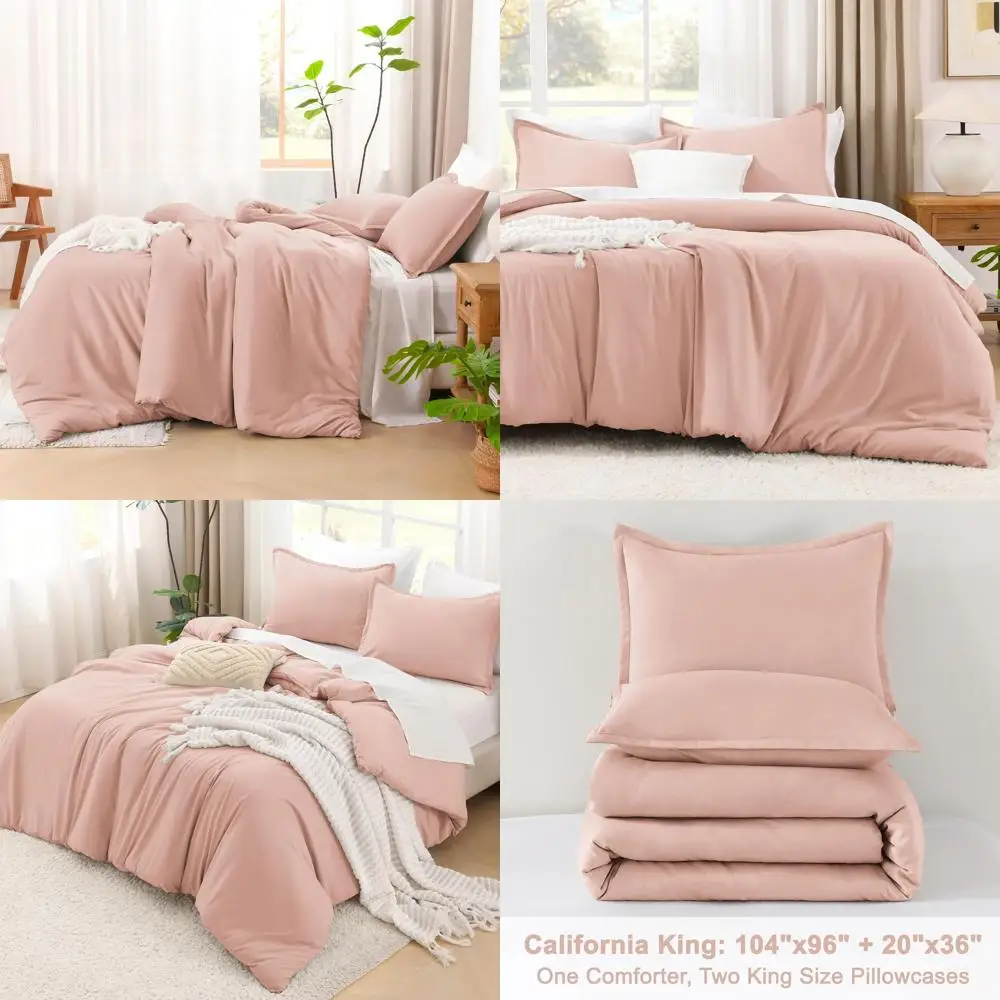 Комплект постельного белья California King Size, светло-розовый, 3 предмета: одеяло 104x96 и 2 наволочки, всесезонное, однотонное
Комплект постельного белья California King Size, светло-розовый, 3 предмета: одеяло 104x96 и 2 наволочки, всесезонное, однотонное