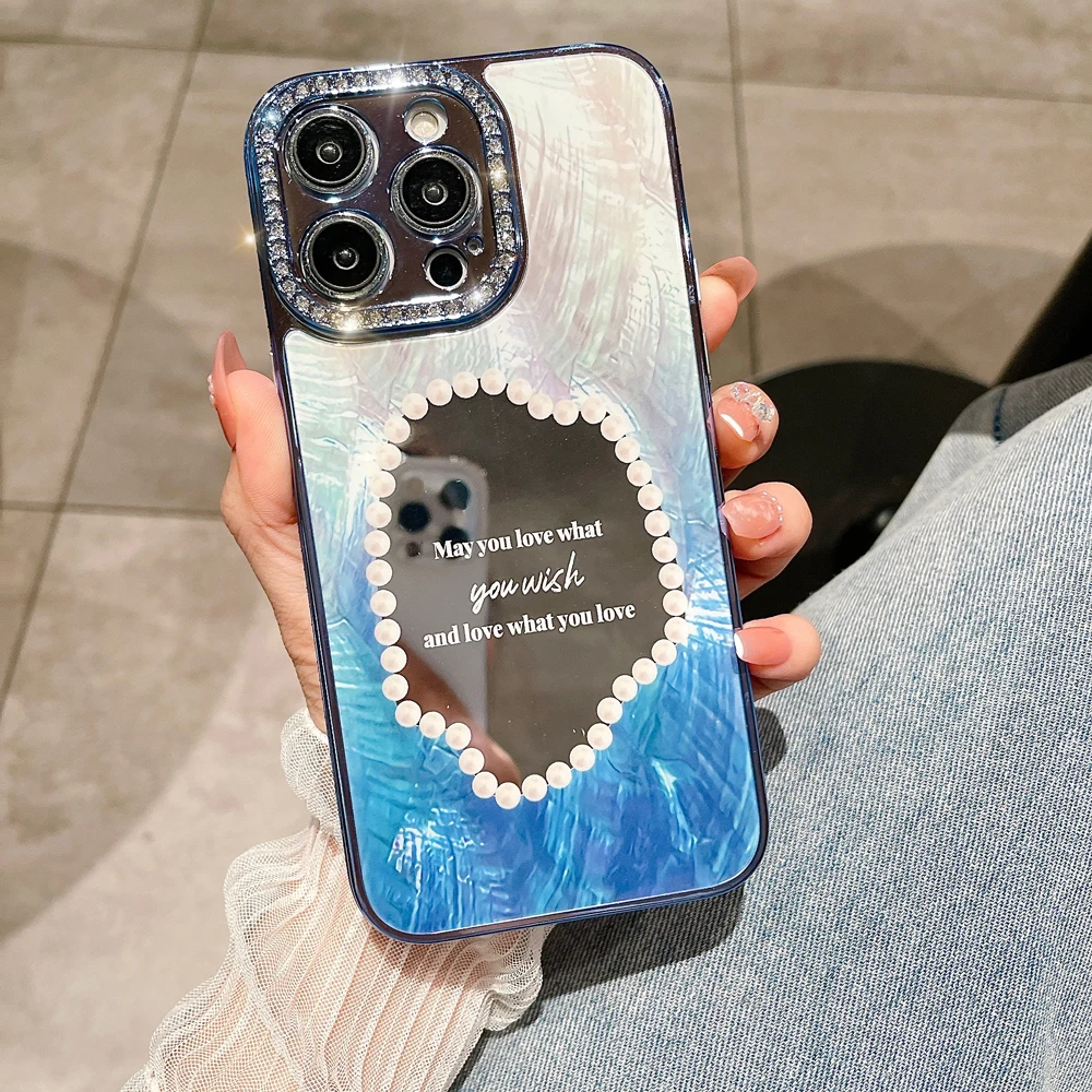 Luxury Mirror Bling Glitter Diamond Phone Case For iPhone 16 15 14 13 12 Pro Max Plus Cute Rhinestones Camera Protection Cover
Luxury Mirror Bling Glitter Diamond Phone Case For iPhone 16 15 14 13 12 Pro Max Plus Cute Rhinestones Camera Protection Cover