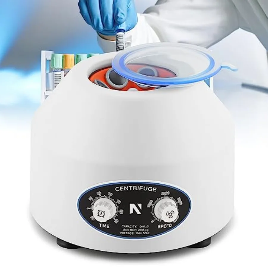 NEWTRY Mini Centrifuge Machine 10mlX6 Lab Desktop Centrifuges Electric Centrifuge 300-4000r/min 0-60hours 110V US Plug
NEWTRY Mini Centrifuge Machine 10mlX6 Lab Desktop Centrifuges Electric Centrifuge 300-4000r/min 0-60hours 110V US Plug