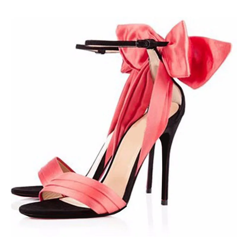 Back Pink Bowtie Satin Sandals One Strap Stiletto Party Pumps Open Toe Butterfly Knot Shoes Mujer High Heels Drop Shipping
Back Pink Bowtie Satin Sandals One Strap Stiletto Party Pumps Open Toe Butterfly Knot Shoes Mujer High Heels Drop Shipping