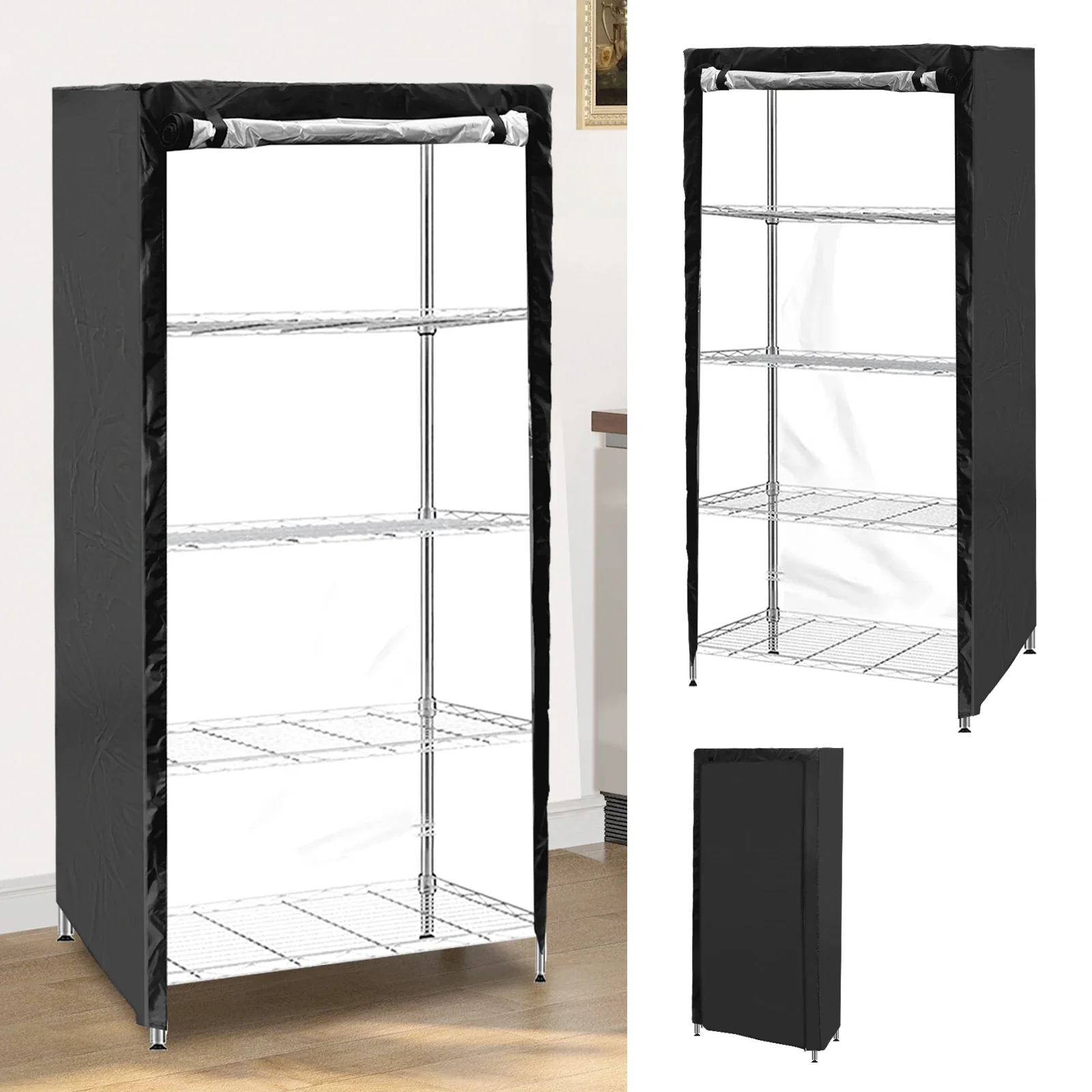 Shelf Protective Cover Dustproof Waterproof Storage Shelving Unit Cover Outdoor Shelf Display Rack Protective Cover Indoor New
