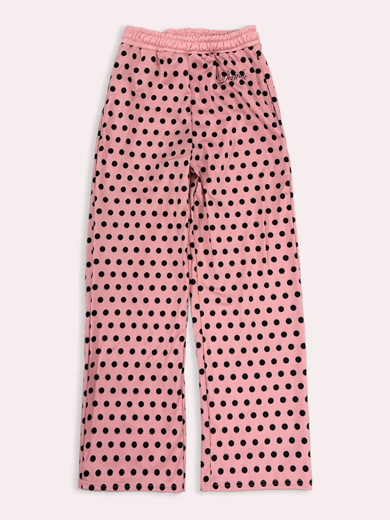 Women's Casual Loungewear Bottoms Pink Embellished Polka Dot Print High Waist Loose Wide Leg Sweatpants 2026
Women's Casual Loungewear Bottoms Pink Embellished Polka Dot Print High Waist Loose Wide Leg Sweatpants 2026