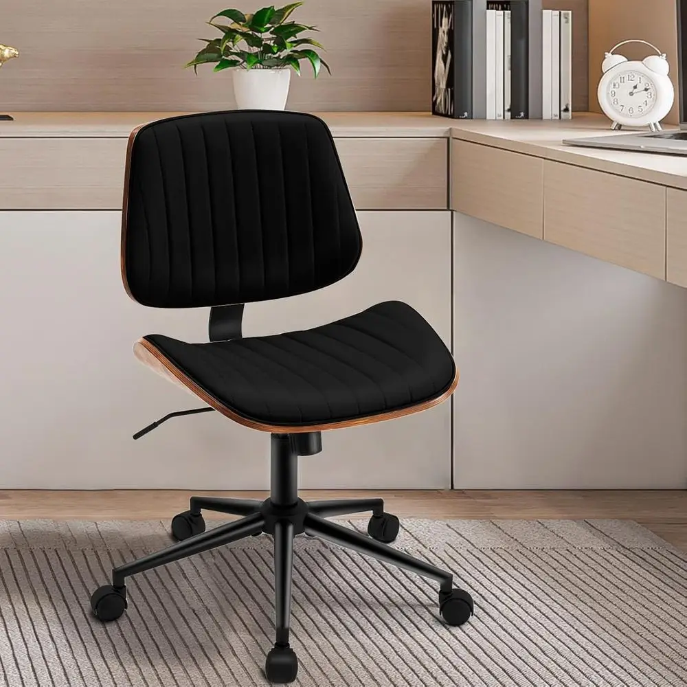 ArmlDesk Chair with 360°Swivel Wheels, Ergonomic Adjustable Height Computer Chair or Home Oice,PU Leather with ern Walnut Dratin
ArmlDesk Chair with 360°Swivel Wheels, Ergonomic Adjustable Height Computer Chair or Home Oice,PU Leather with ern Walnut Dratin