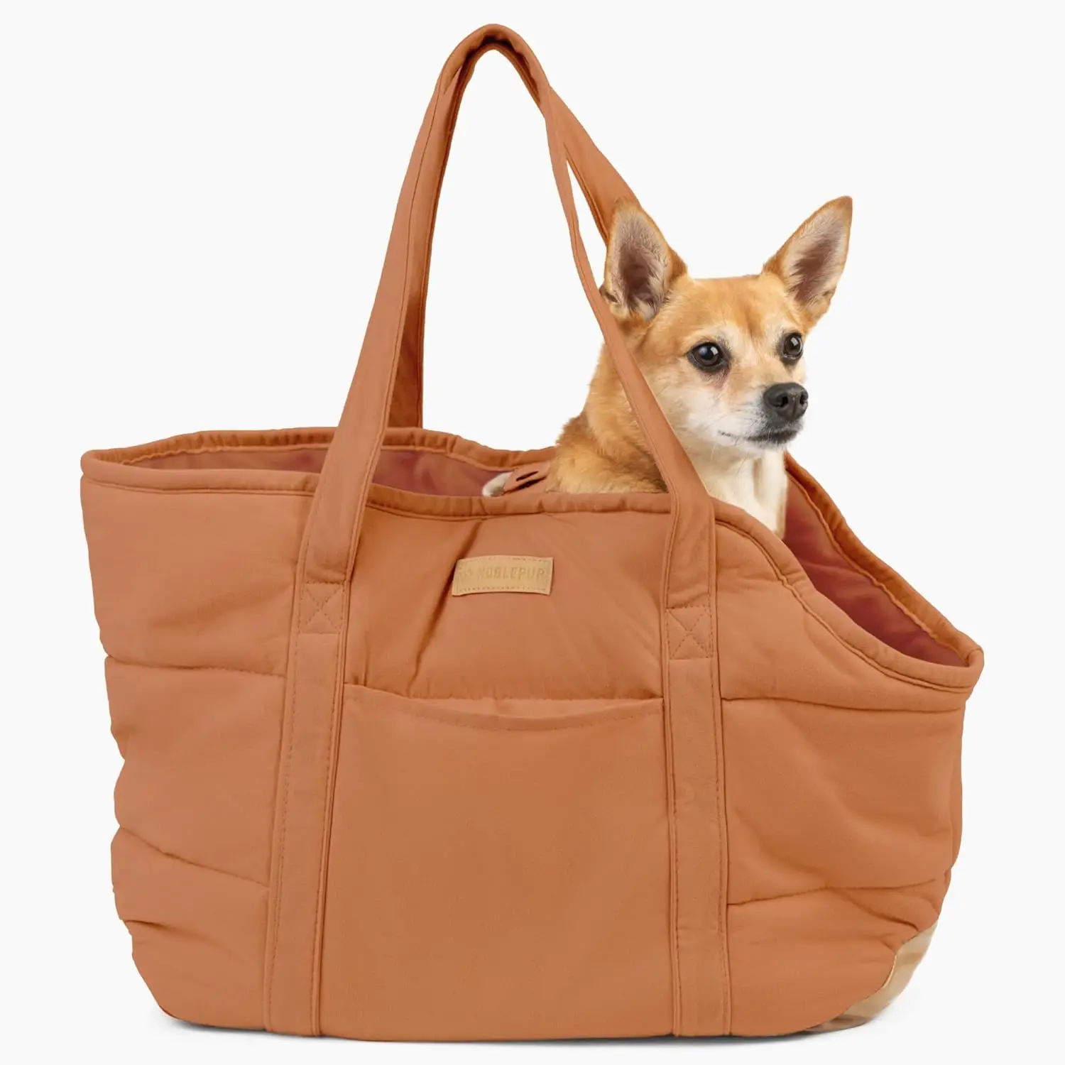 Plush Dog Purse Carrier for Small Dogs, Soft Tote with Harness Clip, Comfortable Shoulder Carrier for Pets Under 15 lbs, Brown
Plush Dog Purse Carrier for Small Dogs, Soft Tote with Harness Clip, Comfortable Shoulder Carrier for Pets Under 15 lbs, Brown