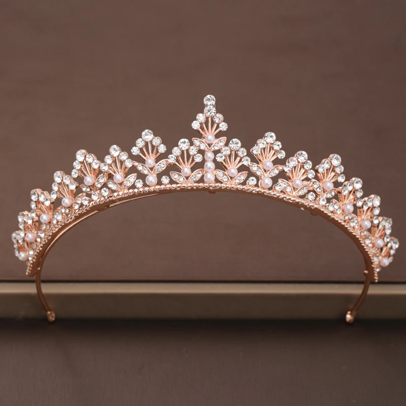 Rose Gold Rhinestone Pearl Wedding Crown Headband Bridal Tiara Hair Crown Wedding Hairband Head Jewelry Princess Crown Headpiec
Rose Gold Rhinestone Pearl Wedding Crown Headband Bridal Tiara Hair Crown Wedding Hairband Head Jewelry Princess Crown Headpiec