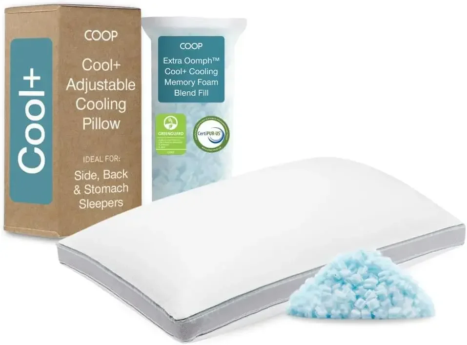 Cool+ Adjustable Pillow, King Size Plus Shaped Memory Foam Pillows with Cooling Gel, Back, Neck Support, Stomach or Side Sleeper
Cool+ Adjustable Pillow, King Size Plus Shaped Memory Foam Pillows with Cooling Gel, Back, Neck Support, Stomach or Side Sleeper