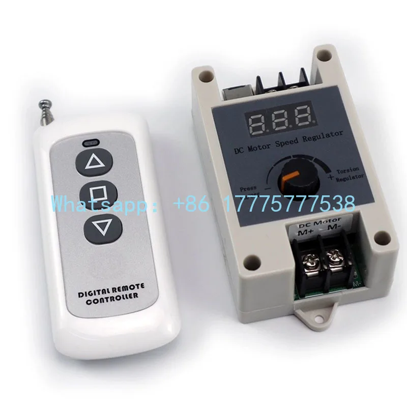 433M Wireless Remote Control DC Motor Speed Regulator PWM Stepless Speed Switch 5A 12V/24V Motor Controller for Home Automation
433M Wireless Remote Control DC Motor Speed Regulator PWM Stepless Speed Switch 5A 12V/24V Motor Controller for Home Automation
