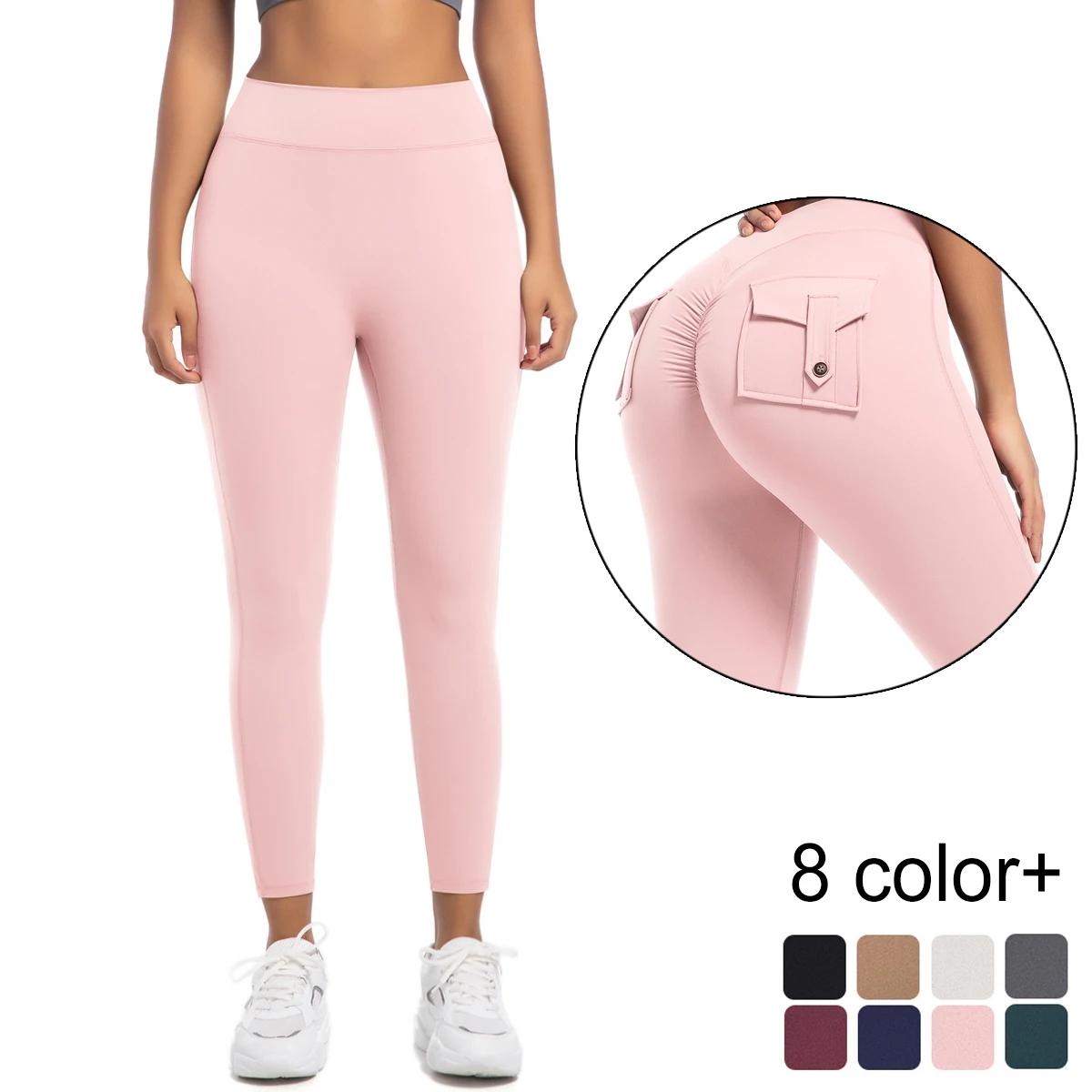 Леггинсы персикового цвета, штаны для йоги с карманами, высокая талия, пуш-ап, бег, велоспорт, фитнес, спортивные быстросохнущие штаны для йоги
Леггинсы персикового цвета, штаны для йоги с карманами, высокая талия, пуш-ап, бег, велоспорт, фитнес, спортивные быстросохнущие штаны для йоги