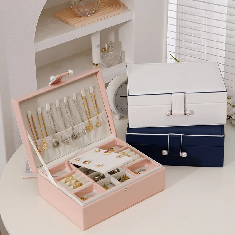 Jewelry Storage Box Portable Travel Jewelry Bag Earrings Necklace Storage Case for Women Ring Organizer PU Leather Display Cas
Jewelry Storage Box Portable Travel Jewelry Bag Earrings Necklace Storage Case for Women Ring Organizer PU Leather Display Cas