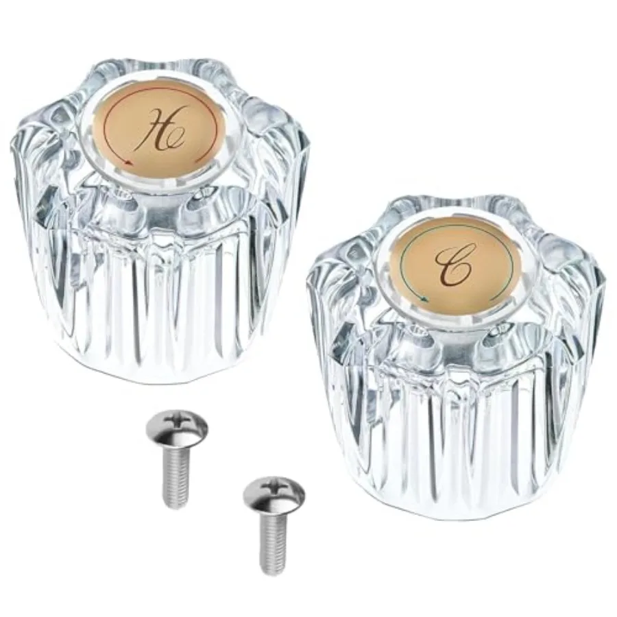 2 Pcs Bathtub Faucet Handles Shower Knobs Replacement Hot and Cold Bathroom Sink Faucet Knob Replacement with Screws Inner Hole
2 Pcs Bathtub Faucet Handles Shower Knobs Replacement Hot and Cold Bathroom Sink Faucet Knob Replacement with Screws Inner Hole
