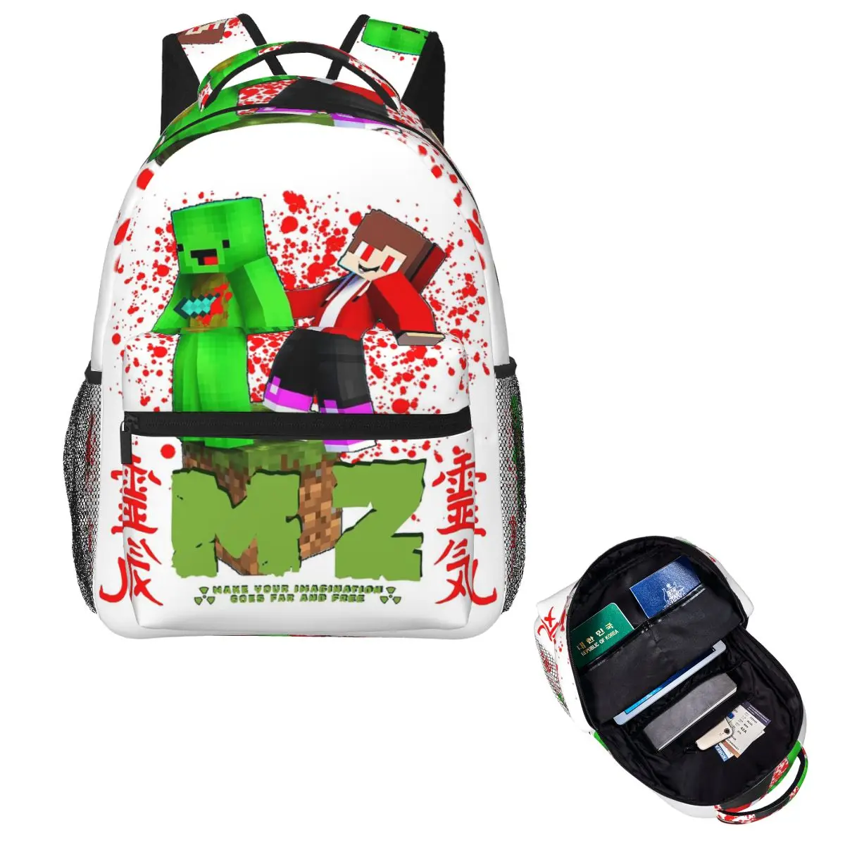 Jj Mikey Maizen Backpack Hot Sale Daypack Large Capacity Boys Girls BookBag School Bag Shoulder Bags for Men Women
Jj Mikey Maizen Backpack Hot Sale Daypack Large Capacity Boys Girls BookBag School Bag Shoulder Bags for Men Women
