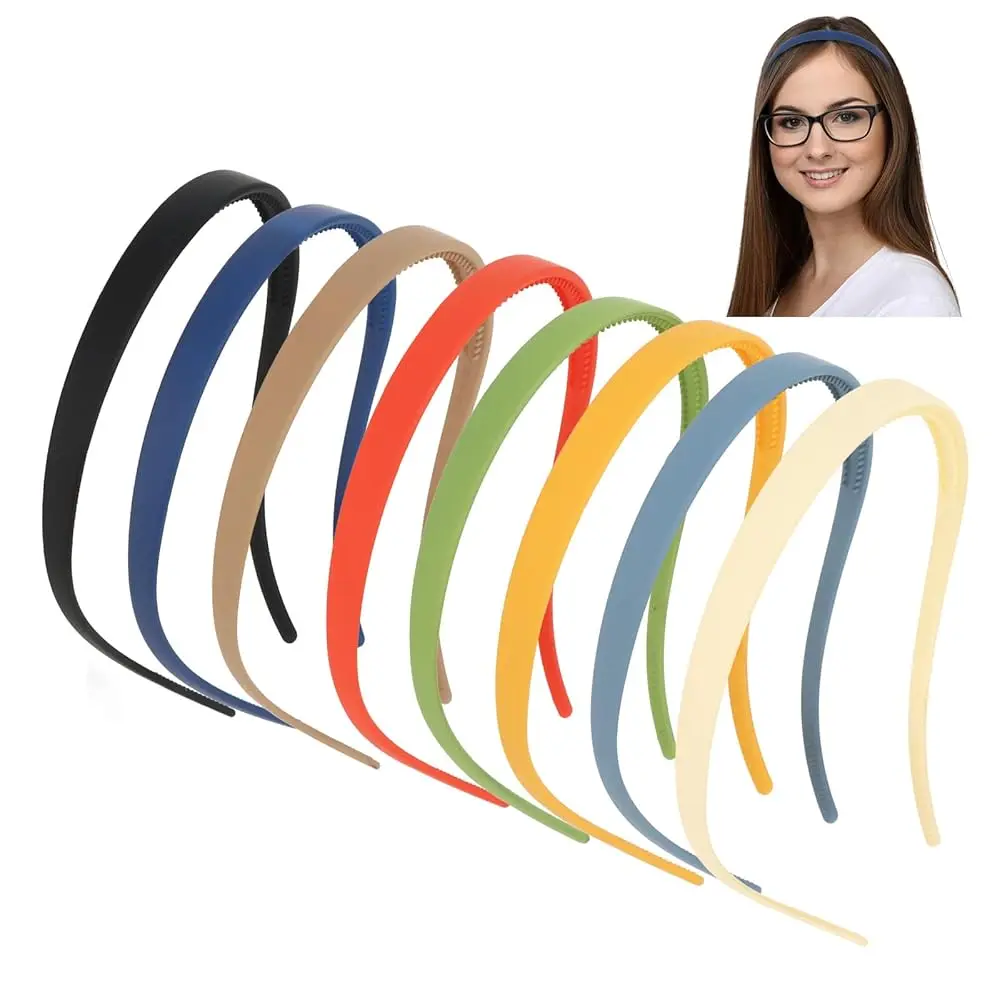 Thin Non-Slip Headbands for Women with Glasses, U-Shaped Comfortable Design, 8 Pack Multicolor Fashion Hair Bands
Thin Non-Slip Headbands for Women with Glasses, U-Shaped Comfortable Design, 8 Pack Multicolor Fashion Hair Bands
