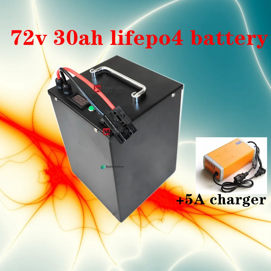 Teswatts Литиевый аккумулятор большой емкости 72 В 30 Ач lifepo4 глубокого цикла с зарядным устройством BMS 24S +5 А
Teswatts Литиевый аккумулятор большой емкости 72 В 30 Ач lifepo4 глубокого цикла с зарядным устройством BMS 24S +5 А