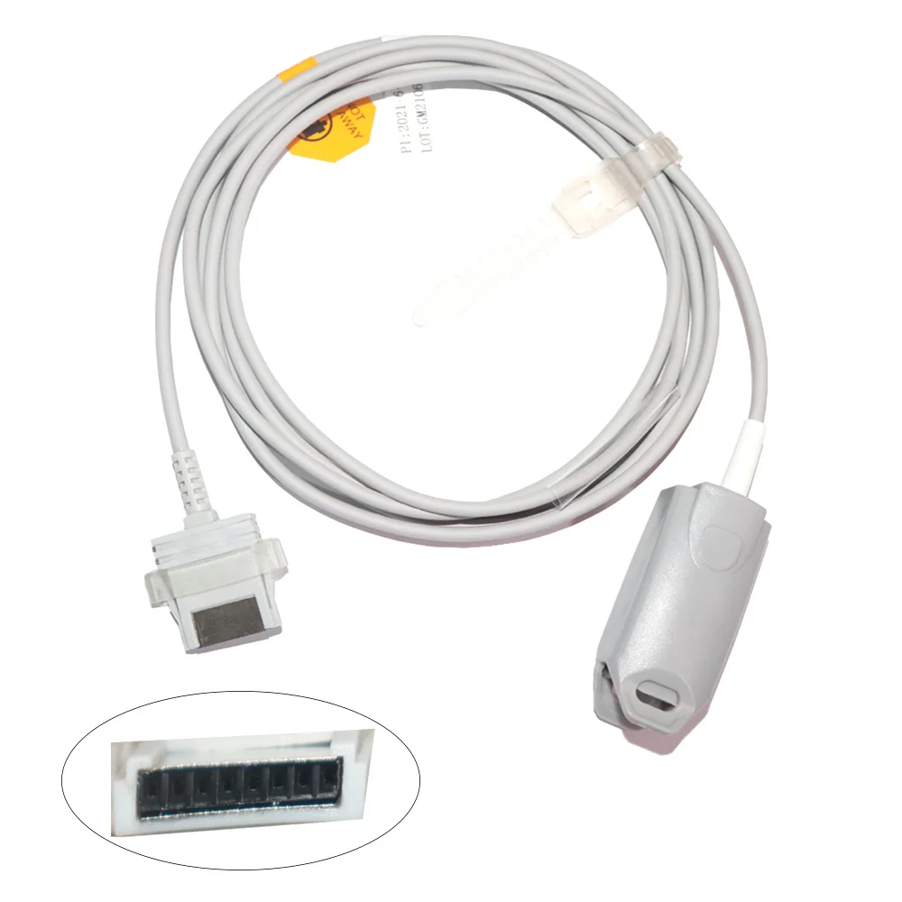 Adult finger clip sensor, 8pin Female, L=3m, Direct connect Compatible with Nonin
Adult finger clip sensor, 8pin Female, L=3m, Direct connect Compatible with Nonin