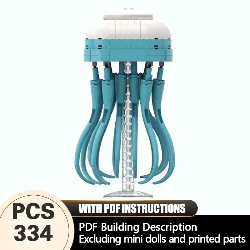 Creators Animal Series Model MOC Building Bricks Marine Jellyfish Modular Technology Gifts Holiday Assemble Children Toys Suit
Creators Animal Series Model MOC Building Bricks Marine Jellyfish Modular Technology Gifts Holiday Assemble Children Toys Suit
