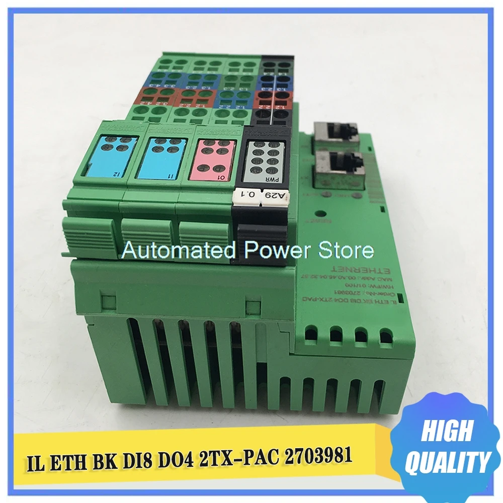 Соединитель для шинопроводов Bus Coupler IL ETH BK DI8 DO4 2TX-PAC, блок питания 2703981
Соединитель для шинопроводов Bus Coupler IL ETH BK DI8 DO4 2TX-PAC, блок питания 2703981