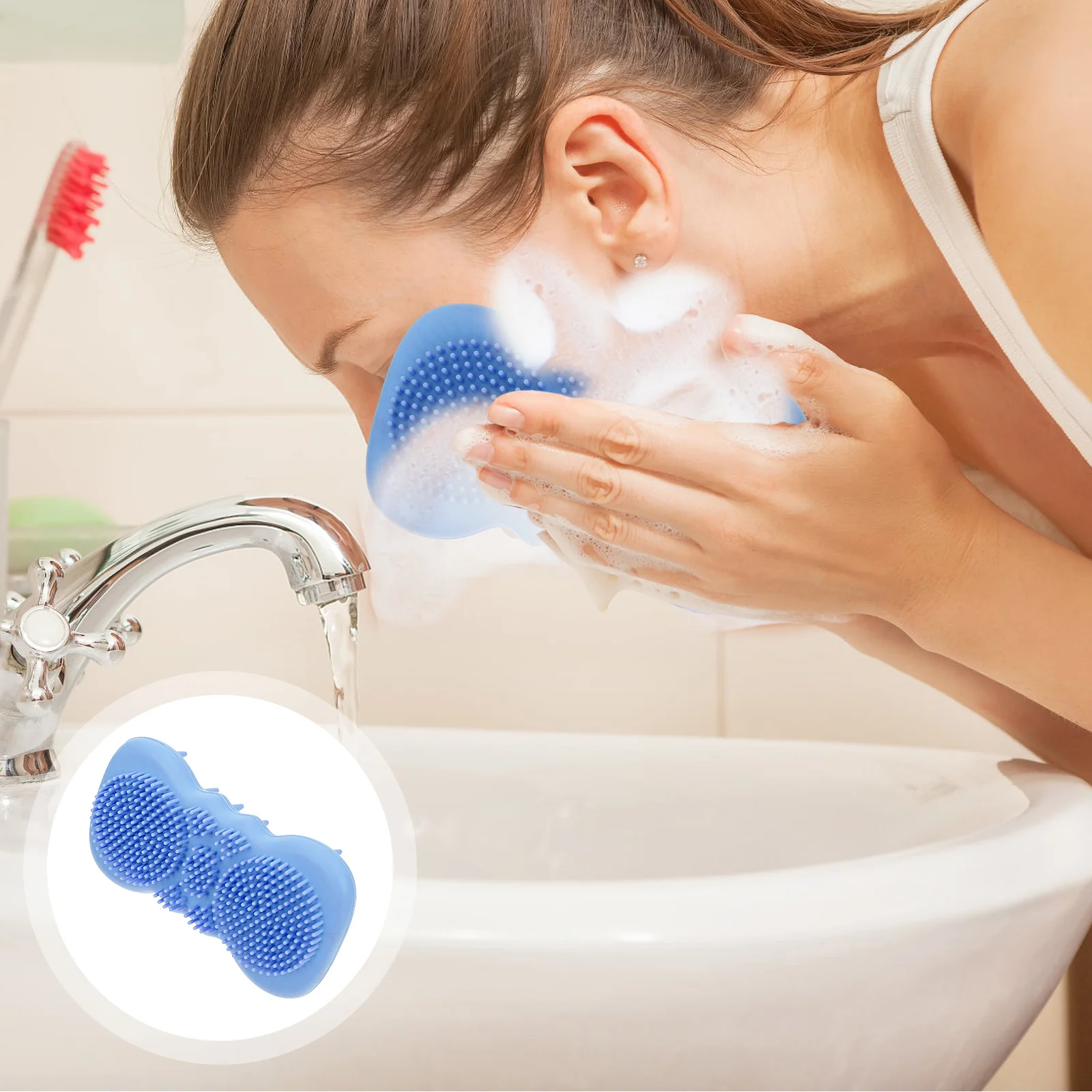 1 шт., силиконовая щетка для ванны, щетка для чистки тела, двухсторонний дизайн, детская ванна, массаж, мытье волос, скребок для тела, ручной душ
1 шт., силиконовая щетка для ванны, щетка для чистки тела, двухсторонний дизайн, детская ванна, массаж, мытье волос, скребок для тела, ручной душ