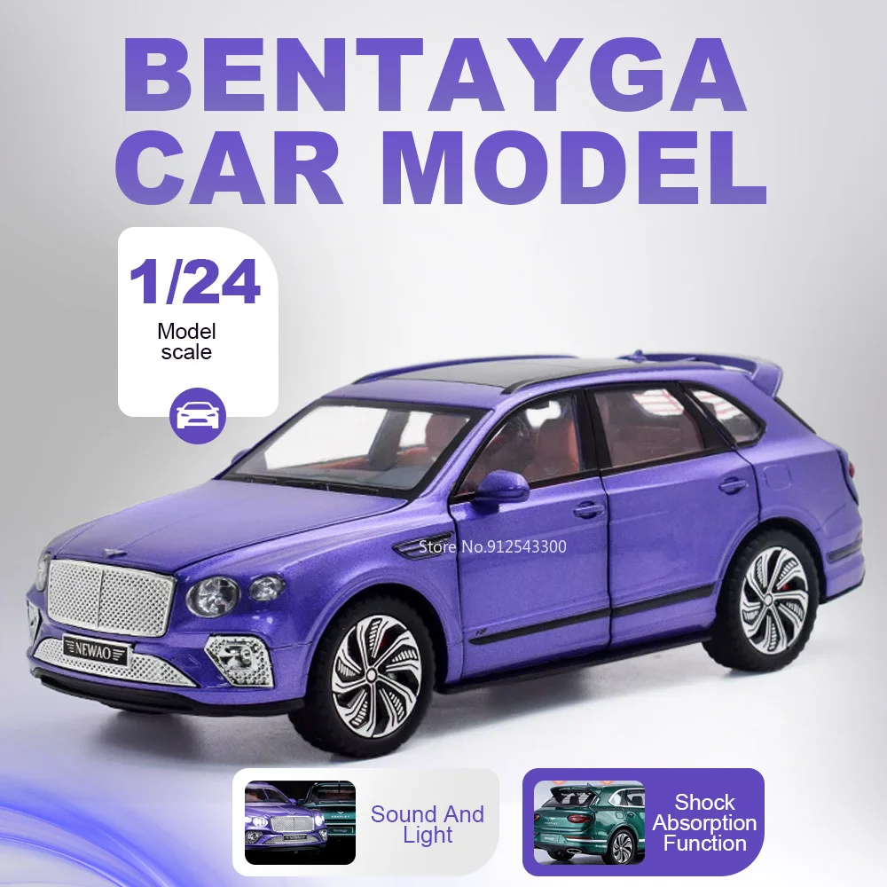 1:24 Bentayga Continental Car Model Toy Sound Light Shock Absorption Models Pull Back Front Wheel Steer Vehicle Festival Gifts
1:24 Bentayga Continental Car Model Toy Sound Light Shock Absorption Models Pull Back Front Wheel Steer Vehicle Festival Gifts