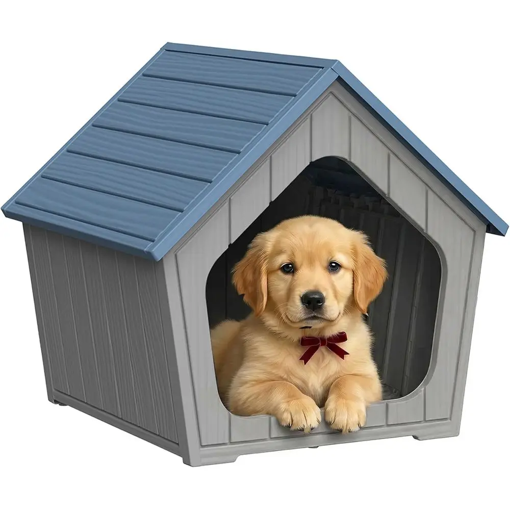 Durable Resin Dog House - Weatherproof, UV-Resistant, Easy to Clean Indoor/Outdoor Kennel (Blue)
Durable Resin Dog House - Weatherproof, UV-Resistant, Easy to Clean Indoor/Outdoor Kennel (Blue)