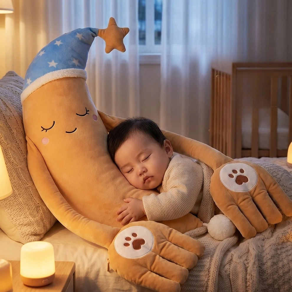 Cute Scallion Baby Sleeping Pillow Startle Prevention Baby Patter Sleep Toys for Newborn Automatic Palm Patting Sleeping Pillow
Cute Scallion Baby Sleeping Pillow Startle Prevention Baby Patter Sleep Toys for Newborn Automatic Palm Patting Sleeping Pillow