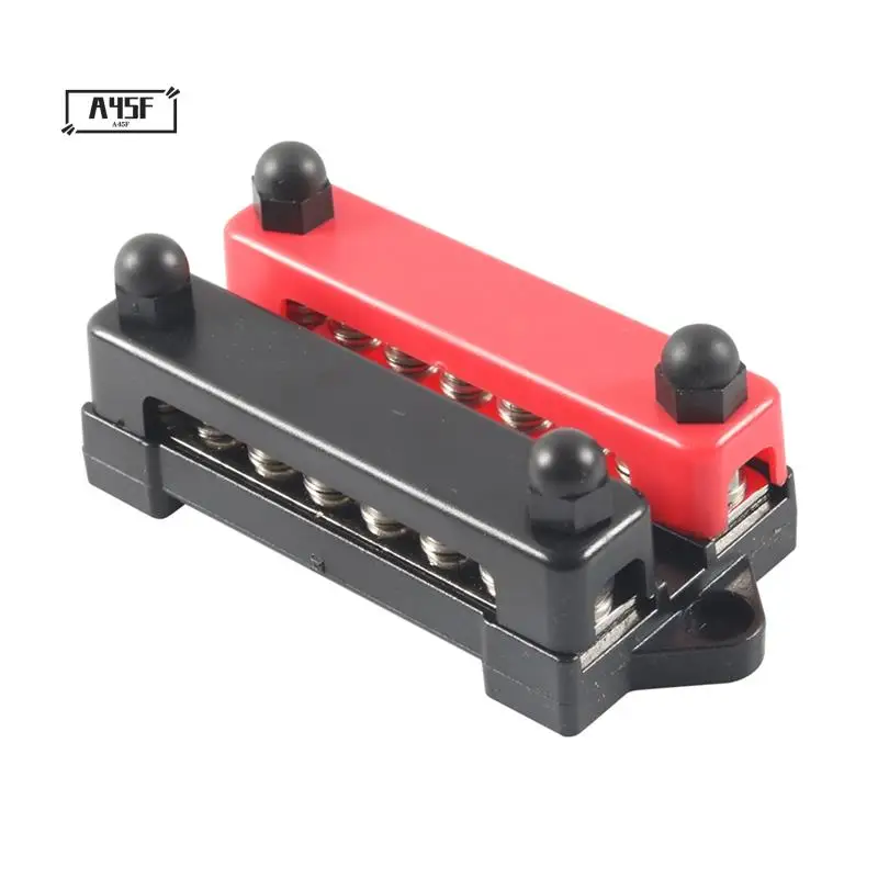 A45F-12V Ground/Power Distribution Terminal Block Battery Bus Bar Set (Max 300V AC/48V DC) Negative/Positive Insulated Busbar
A45F-12V Ground/Power Distribution Terminal Block Battery Bus Bar Set (Max 300V AC/48V DC) Negative/Positive Insulated Busbar