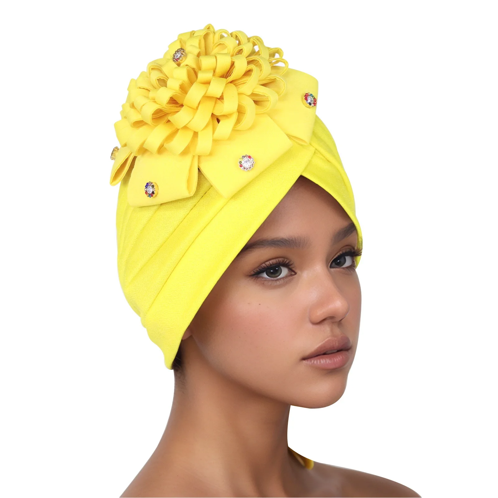 Flower Turban New Women Fashion Headscarf Big Flowered Hijabs Indian Hat Lady Beauty And Hair Care Cap Bonnet Beanie Cap Turbant
Flower Turban New Women Fashion Headscarf Big Flowered Hijabs Indian Hat Lady Beauty And Hair Care Cap Bonnet Beanie Cap Turbant