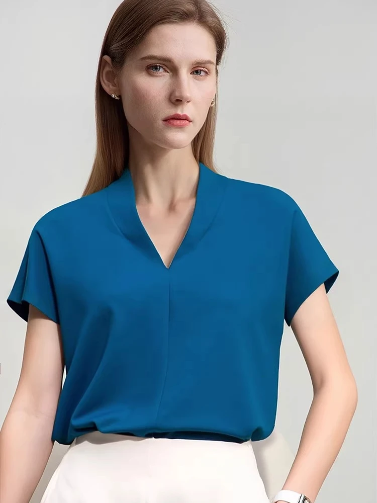 Amii Minimalist Women's Tee 2026 Summer New Solid Color Stretch Short Sleeve T-Shirt Multicolor V-Neck Top For Women 12612011
Amii Minimalist Women's Tee 2026 Summer New Solid Color Stretch Short Sleeve T-Shirt Multicolor V-Neck Top For Women 12612011