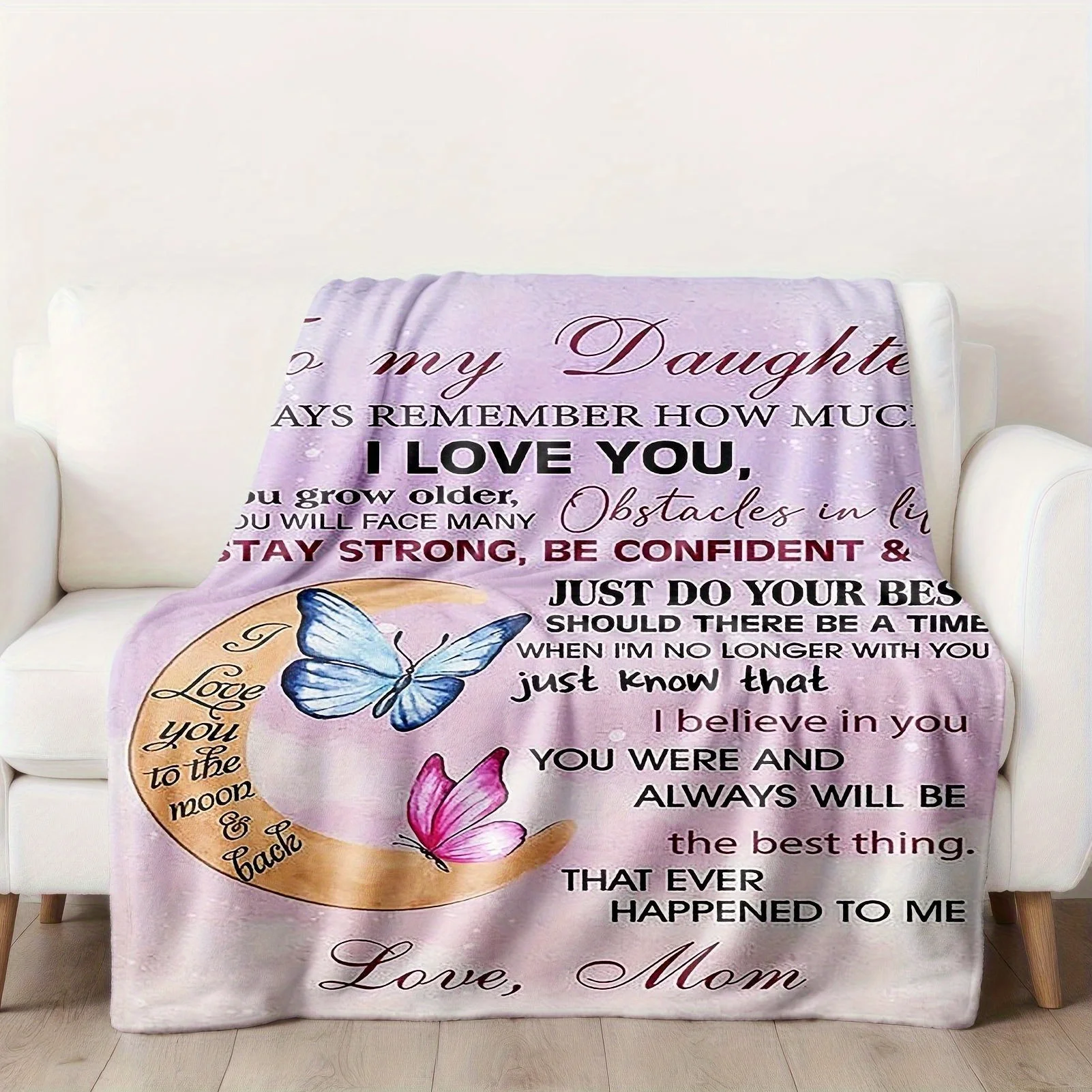 Unique Novelty Mom's Gift For Daughter Mom's Blanket For Daughter Soft Cozy Warm Winter Usable Blanket Machine Washable
Unique Novelty Mom's Gift For Daughter Mom's Blanket For Daughter Soft Cozy Warm Winter Usable Blanket Machine Washable