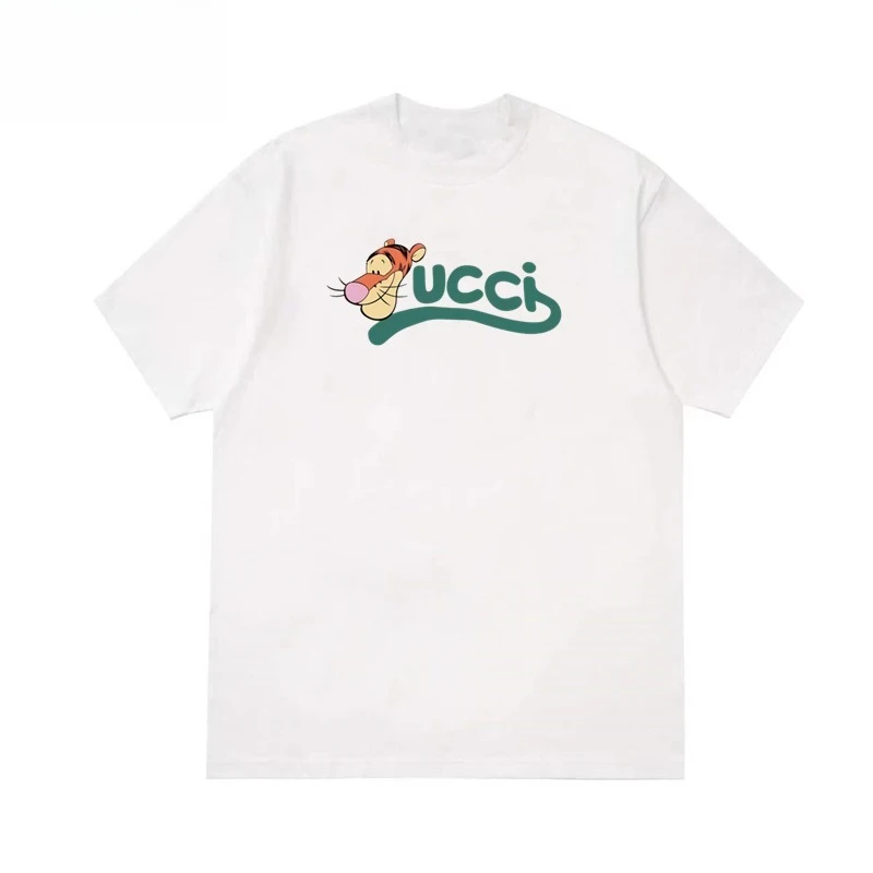 Summer Tide Brand Tigger Joint Short-sleeved Men's Women's T-shirts Loose Large-size Cotton Casual Couple Half-sleeved T-shirts
Summer Tide Brand Tigger Joint Short-sleeved Men's Women's T-shirts Loose Large-size Cotton Casual Couple Half-sleeved T-shirts