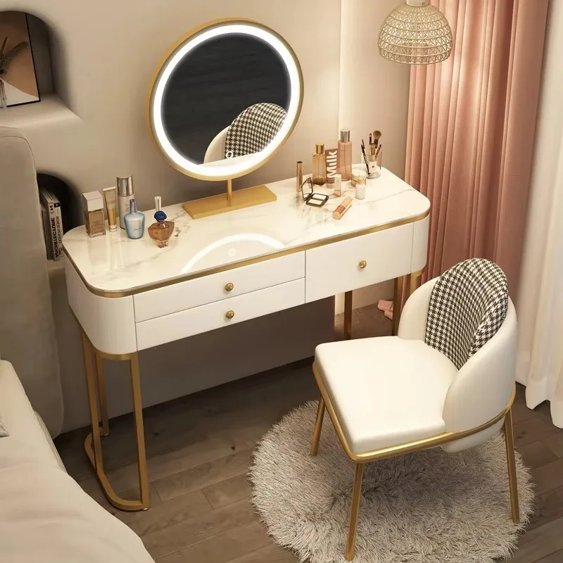 Girls Decoration Vanity Table Nordic Aesthetic Full Set Bedroom Makeup Table Luxury Modern Beauty Tocador Mueble Furniture Home
Girls Decoration Vanity Table Nordic Aesthetic Full Set Bedroom Makeup Table Luxury Modern Beauty Tocador Mueble Furniture Home