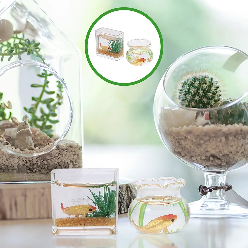 4Pcs Koi Fish Bowl Miniature Glass Goldfish Aquarium for 1:12 Micro House Decor Centerpiece Table Decoration Tiny Home
4Pcs Koi Fish Bowl Miniature Glass Goldfish Aquarium for 1:12 Micro House Decor Centerpiece Table Decoration Tiny Home
