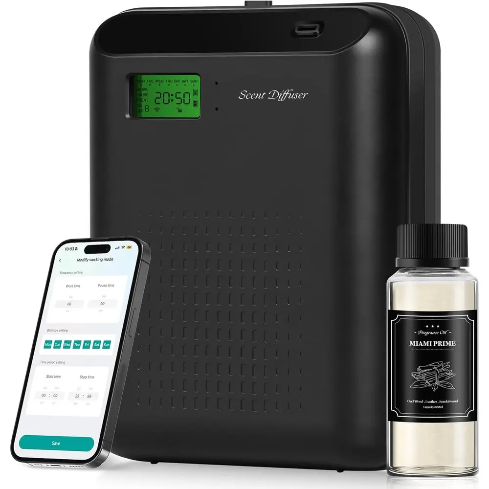 Scent Air hine Starter Kit – WaterlDiuser or Home & Commercial Use, Hotel Scent Diuser Includes 100ml ential Oil, Wii/Bluetooth
Scent Air hine Starter Kit – WaterlDiuser or Home & Commercial Use, Hotel Scent Diuser Includes 100ml ential Oil, Wii/Bluetooth