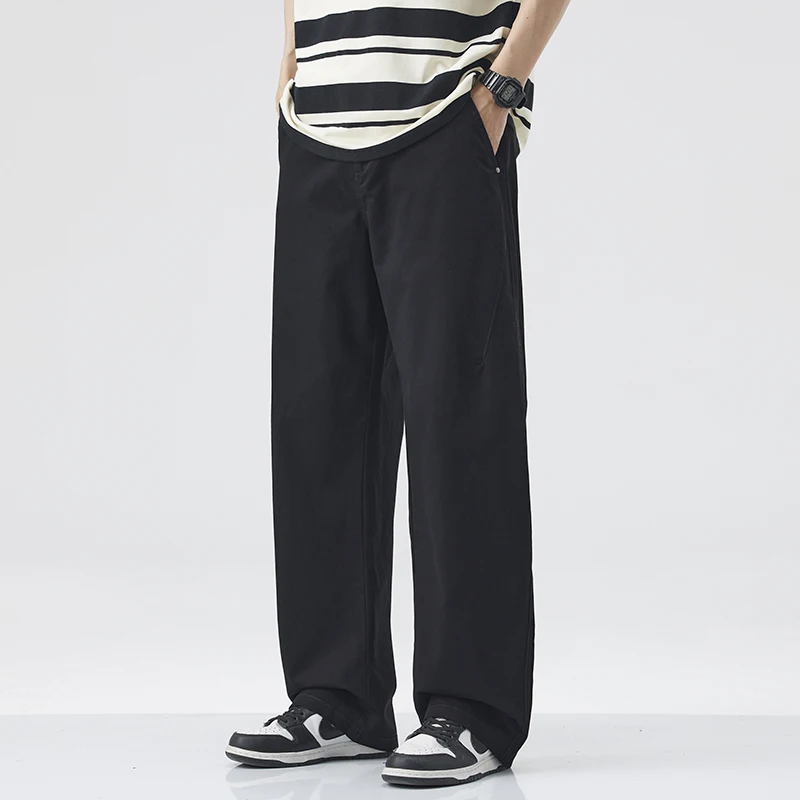 Летние тонкие повседневные брюки для мужчин, свободные прямые брюки из чистого хлопка с широкими штанинами, весенние рабочие брюки, универсальные спортивные штаны
Летние тонкие повседневные брюки для мужчин, свободные прямые брюки из чистого хлопка с широкими штанинами, весенние рабочие брюки, универсальные спортивные штаны