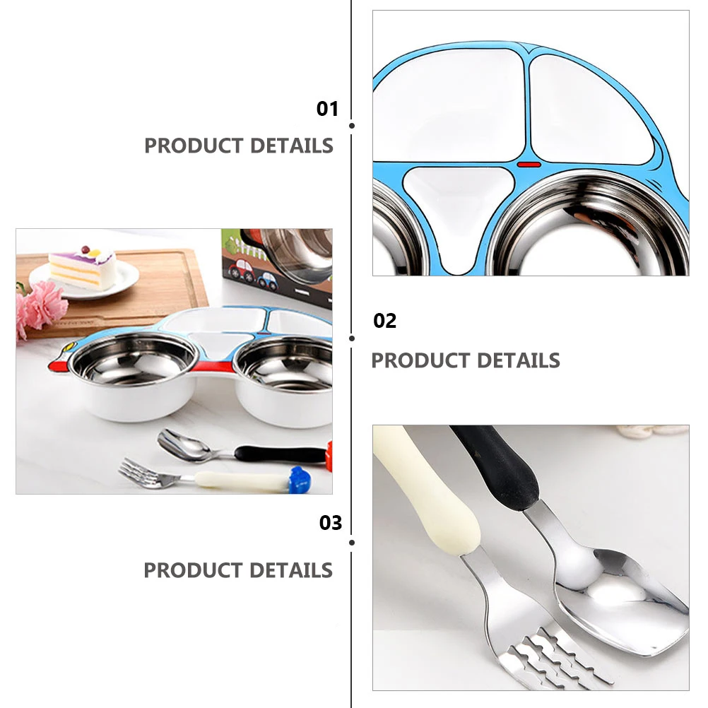 Children Car Plate Baby Eating Supply Stainless Steel Cartoon Bowl Kids Fork Spoon Separate Food Design Dishwasher Safe Bright
Children Car Plate Baby Eating Supply Stainless Steel Cartoon Bowl Kids Fork Spoon Separate Food Design Dishwasher Safe Bright