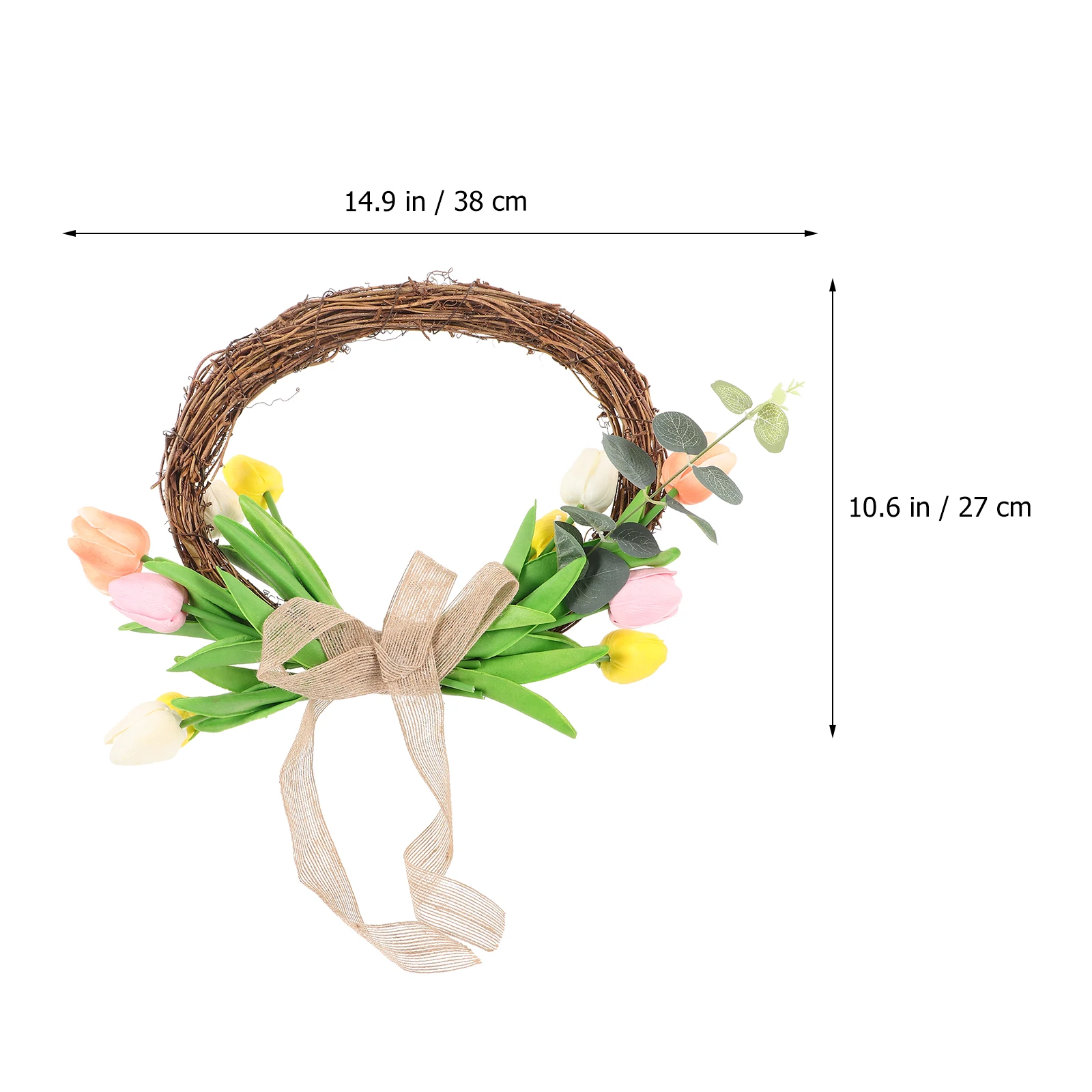 DIY Flower Wreath Rattan Easter Front Door Hanging Decor Bright Color Non Fading Fake Garland Wall nament Home Shop Modern
DIY Flower Wreath Rattan Easter Front Door Hanging Decor Bright Color Non Fading Fake Garland Wall nament Home Shop Modern