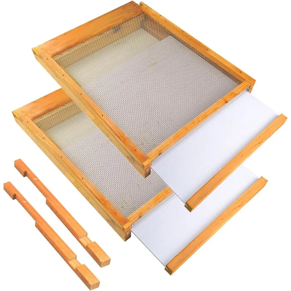 2Pcs hive Sned Bottom Board 10 e stroth Hive Sned Bottom Board Dipped in 100% swax with Entrance Reducer, Sn Bottom Board with S
2Pcs hive Sned Bottom Board 10 e stroth Hive Sned Bottom Board Dipped in 100% swax with Entrance Reducer, Sn Bottom Board with S