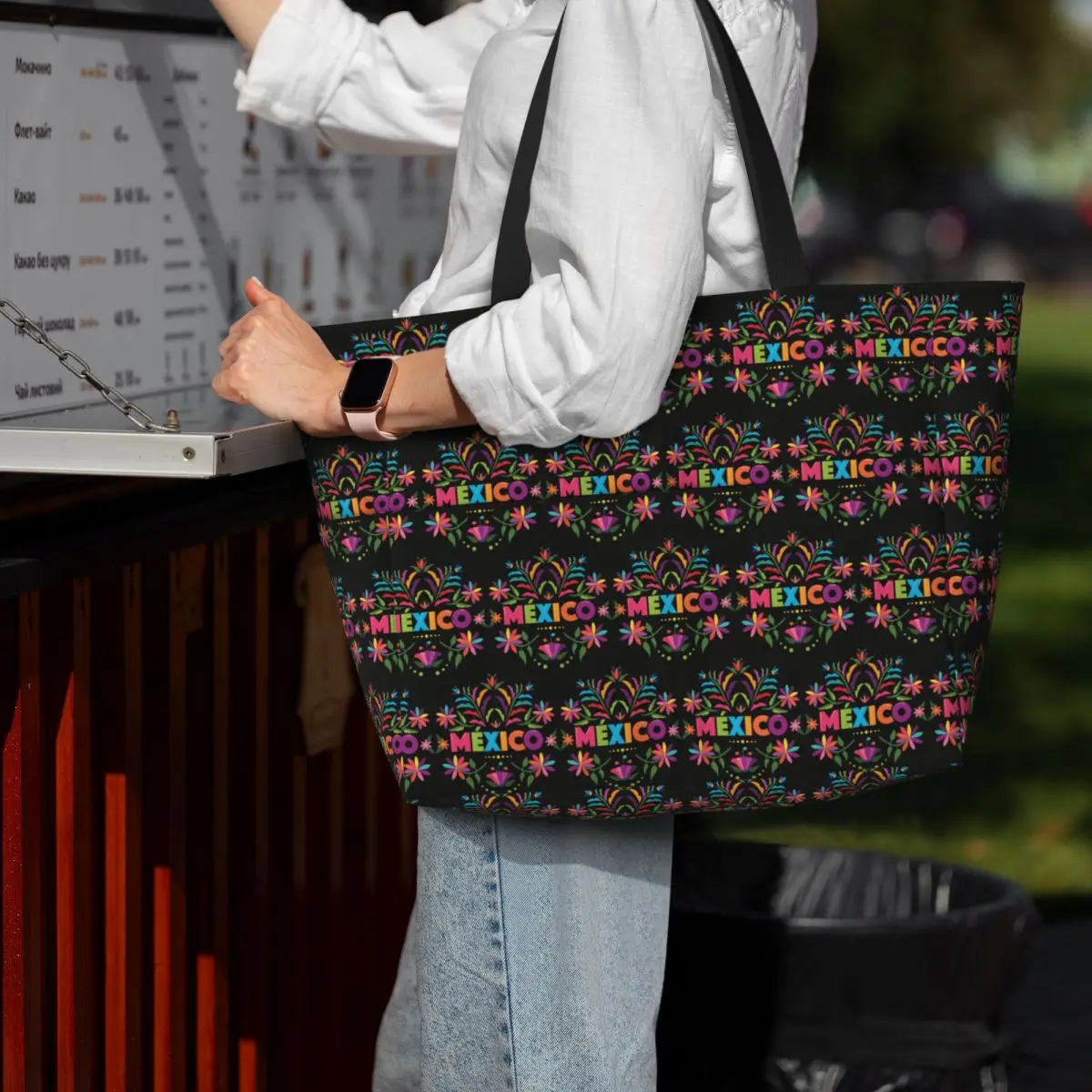 Colorful Mexican Traditional Pattern Beach Tote Bag Sport Gym Yoga Duffle Large Tote Bag Women Travel Bag Fitness bag
Colorful Mexican Traditional Pattern Beach Tote Bag Sport Gym Yoga Duffle Large Tote Bag Women Travel Bag Fitness bag