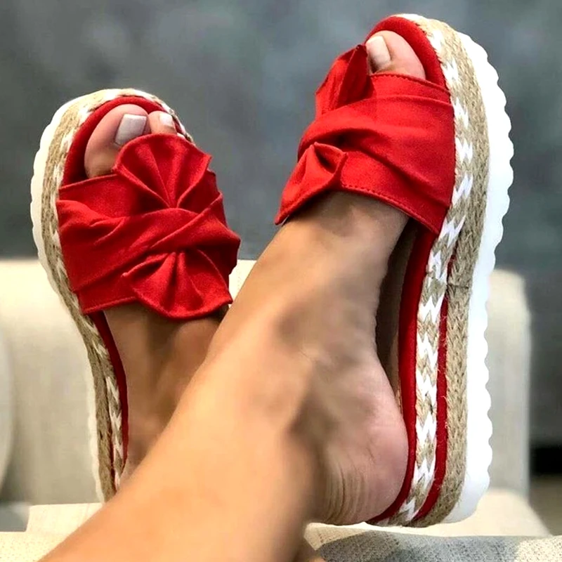 Ladies Summer Sandals Woman Shoes Woman Slip on Bow Flip Flops Summer Beach Slippers Flat Summer Shoes Non-slip Wedge Shoes
Ladies Summer Sandals Woman Shoes Woman Slip on Bow Flip Flops Summer Beach Slippers Flat Summer Shoes Non-slip Wedge Shoes
