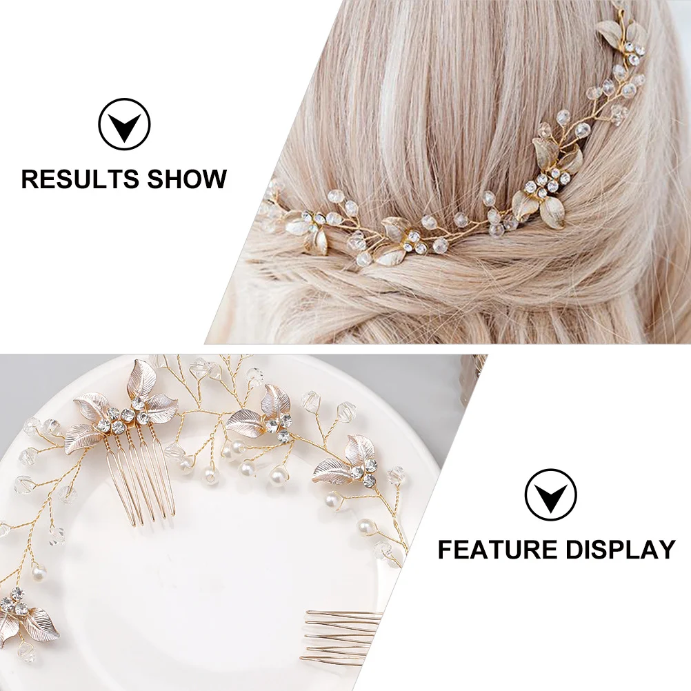 Pearl Hair Comb Bridal Headdress Golden Floral Design Wedding Accessory Elegant Bride Side Clip Pearl Hair Comb
Pearl Hair Comb Bridal Headdress Golden Floral Design Wedding Accessory Elegant Bride Side Clip Pearl Hair Comb