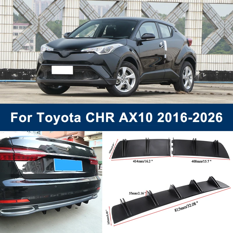 2-Segment Shark Fin Rear Diffuser For Toyota CHR AX10 2016-2026 2017 2020 Rear Bumper Lip Splitter Chassis Spoiler Tuning Parts
2-Segment Shark Fin Rear Diffuser For Toyota CHR AX10 2016-2026 2017 2020 Rear Bumper Lip Splitter Chassis Spoiler Tuning Parts