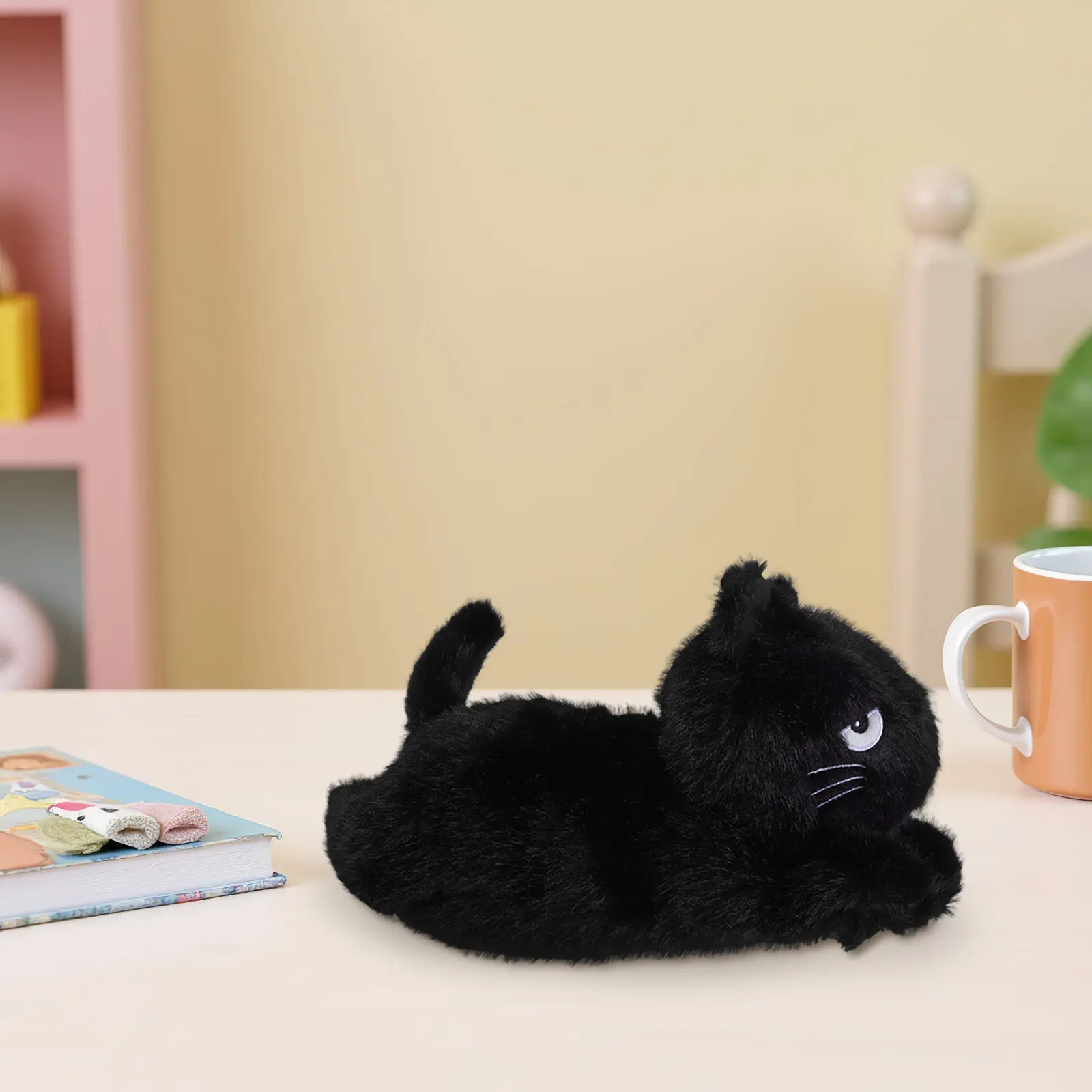 Black Cartoon Cat Stuffed Animal Realistic Lifelike Design Soft Cuddly Companion Home Decor Gift for Kids Educational Play
Black Cartoon Cat Stuffed Animal Realistic Lifelike Design Soft Cuddly Companion Home Decor Gift for Kids Educational Play