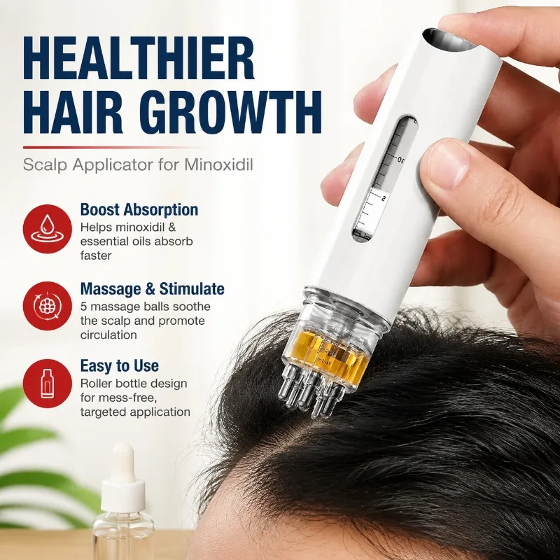 Scalp Liquid Applicator Rolling Ball Massage Comb Essence Infusion Tool Hair Nutrient Guide Device Dense Growth Serum Dispenser
Scalp Liquid Applicator Rolling Ball Massage Comb Essence Infusion Tool Hair Nutrient Guide Device Dense Growth Serum Dispenser
