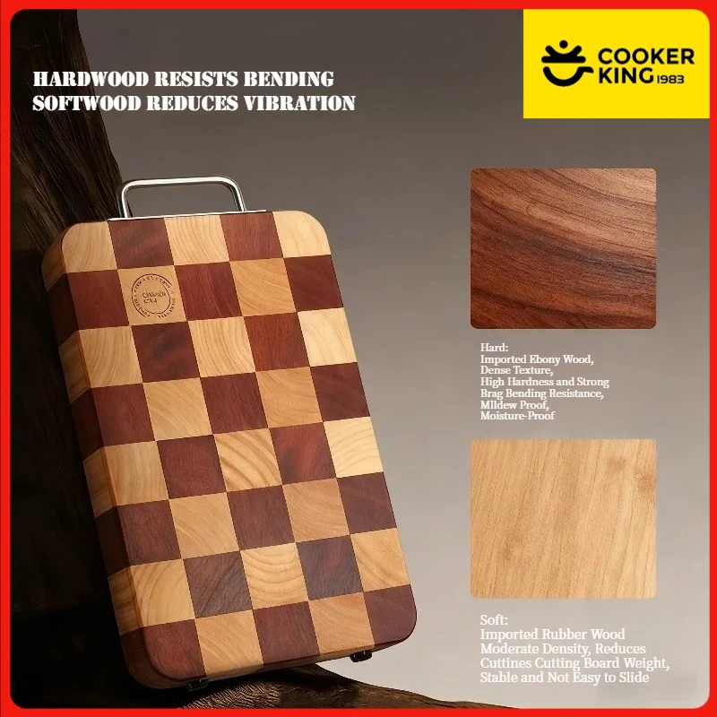 COOKER KING Wooden Checkerboard Cutting Board Square Paint-free Wax-free Wooden Board Knife-friendly for Family Chopping Board
COOKER KING Wooden Checkerboard Cutting Board Square Paint-free Wax-free Wooden Board Knife-friendly for Family Chopping Board