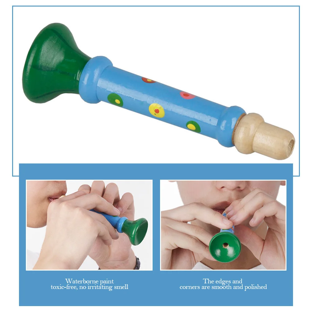 Wooden Musical Trumpet Creative Educational Instrument for Children Birthday Festival Early Music Brain Development
Wooden Musical Trumpet Creative Educational Instrument for Children Birthday Festival Early Music Brain Development