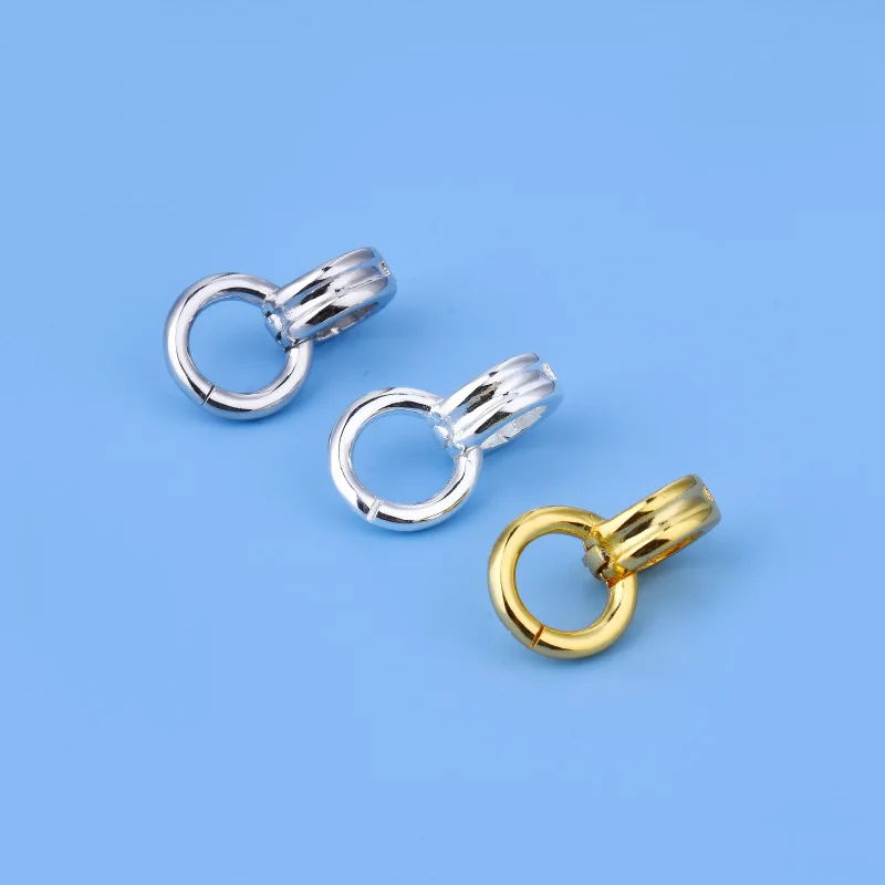 S925 sterling silver gold-plated pendant buttonhead Handmade DIY necklace clasp material accessories
S925 sterling silver gold-plated pendant buttonhead Handmade DIY necklace clasp material accessories
