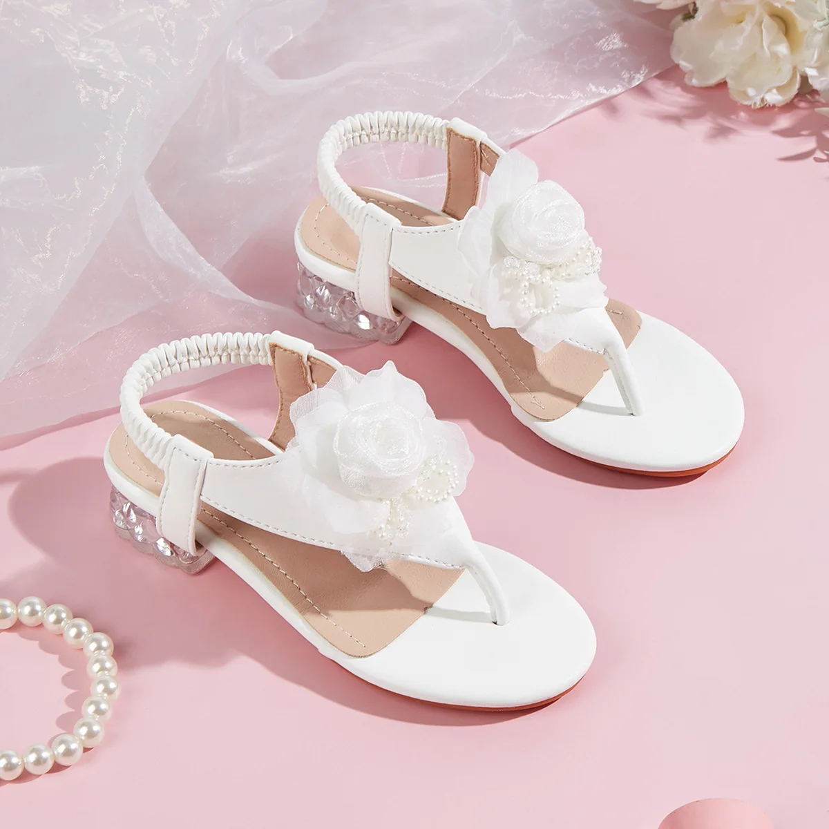 2026 Spring New Girls High Heel Sandals Lace Flower Decor Casual Princess Shoes Soft Sole Anti-slip Beach Outdoor Kids Footwear
2026 Spring New Girls High Heel Sandals Lace Flower Decor Casual Princess Shoes Soft Sole Anti-slip Beach Outdoor Kids Footwear