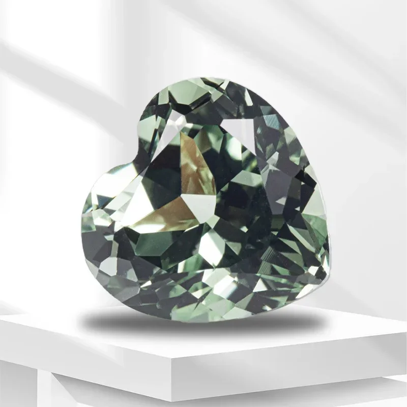 Heart Shape Green Color Lab Grown Sapphire VVS1 Stone for Charms Diy Advanced Jewelry Making Pendant Selectable AGL Certificate
Heart Shape Green Color Lab Grown Sapphire VVS1 Stone for Charms Diy Advanced Jewelry Making Pendant Selectable AGL Certificate