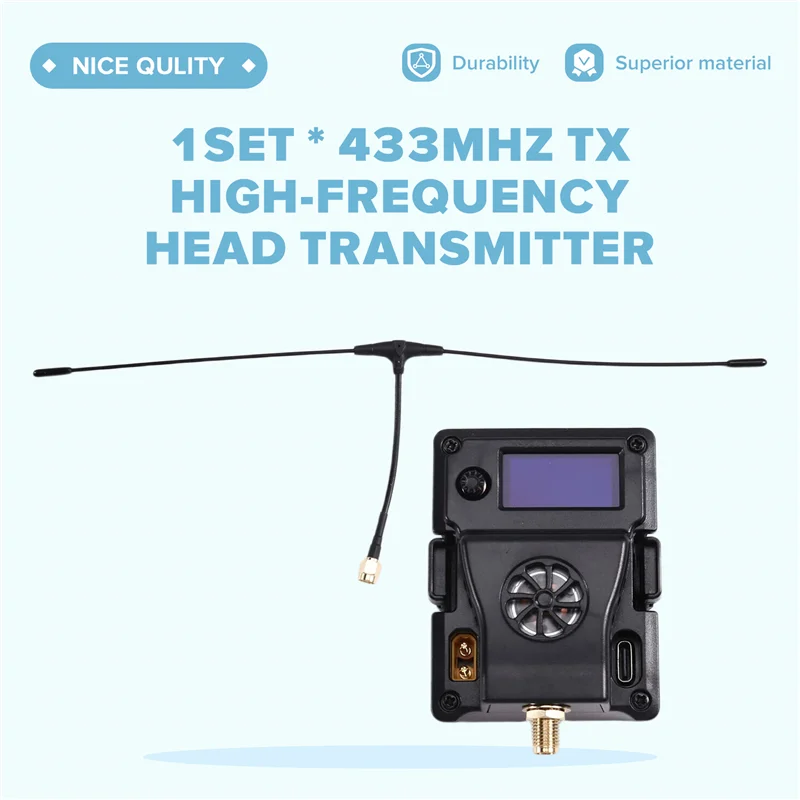 ELRS 433Mhz Receiver Head ES900 High-Frequency Video Transmitter Cherry Antenna For FPV Racing Drone
ELRS 433Mhz Receiver Head ES900 High-Frequency Video Transmitter Cherry Antenna For FPV Racing Drone